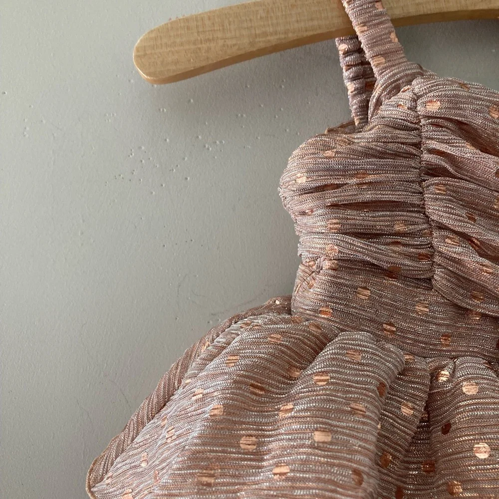 $16 ADD ON baby gap metallic tulle dress 18-24M Zara‎ Hanna Andersson Mini Boden
